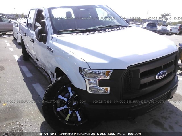 1FTEW1E87FFC86394 - 2015 FORD F150 SUPERCREW WHITE photo 6