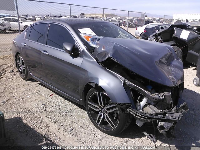 1HGCR2F58GA240324 - 2016 HONDA ACCORD SPORT 灰色 照片 1