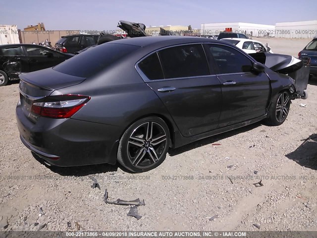 1HGCR2F58GA240324 - 2016 HONDA ACCORD SPORT 灰色 照片 4