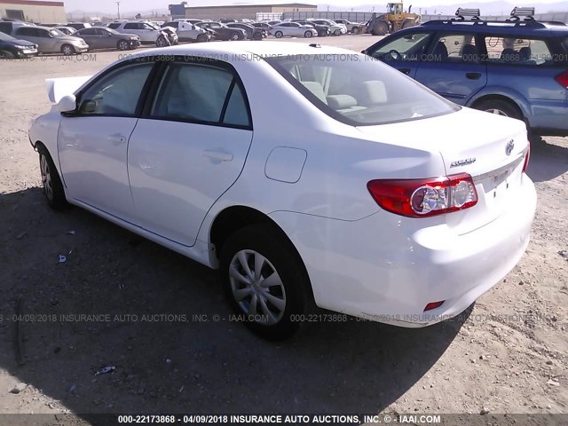 JTDBU4EE1B9156412 - 2011 TOYOTA COROLLA S/LE WHITE photo 3