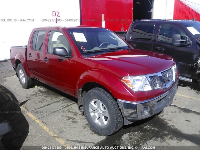 1N6AD0EV1AC407285 - 2010 NISSAN FRONTIER CREW CAB SE/LE/NISMO RED photo 1