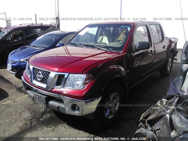 1N6AD0EV1AC407285 - 2010 NISSAN FRONTIER CREW CAB SE/LE/NISMO RED photo 2