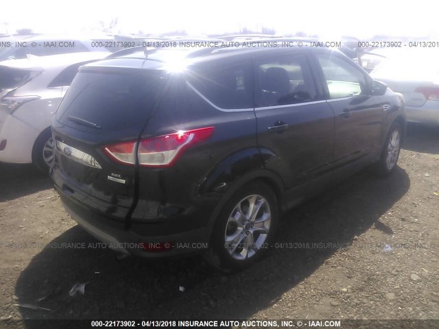 1FMCU0HX4DUB23734 - 2013 FORD ESCAPE SEL BLACK photo 4