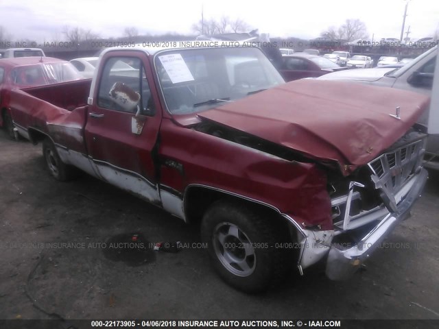 1GTEC14CXCJ513956 - 1982 GMC C1500 RED photo 1