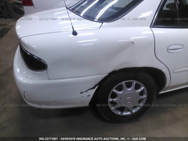 2G4WS52J841279985 - 2004 BUICK CENTURY CUSTOM WHITE photo 6