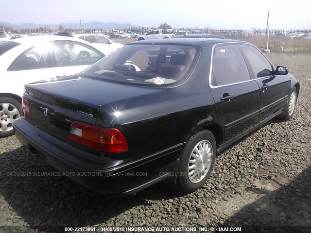 JH4KA7675PC010842 - 1993 ACURA LEGEND LS BLACK photo 4