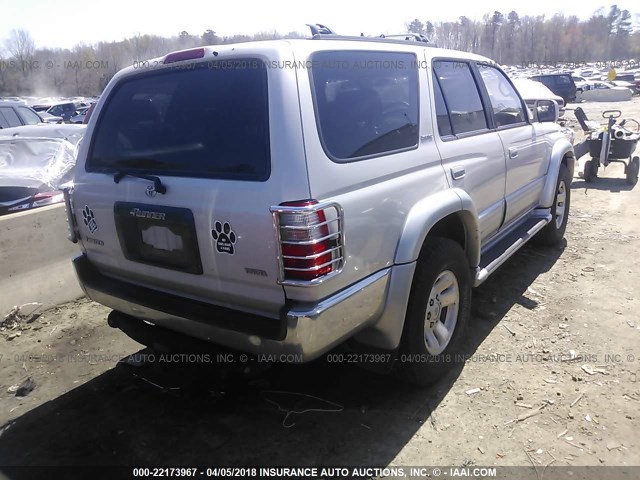 JT3GN87R2W0057283 - 1998 TOYOTA 4RUNNER LIMITED GRAY photo 4