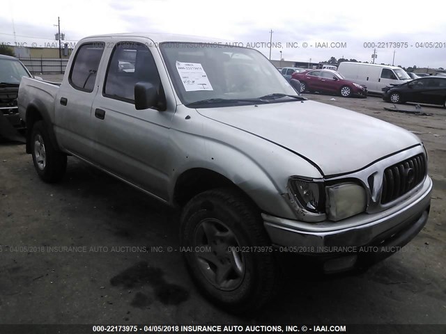 5TEGM92N13Z239237 - 2003 TOYOTA TACOMA DOUBLE CAB PRERUNNER GRAY photo 1