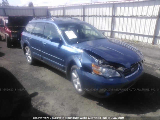 4S4BP62C377322384 - 2007 SUBARU LEGACY OUTBACK 2.5I LIMITED BLUE photo 1