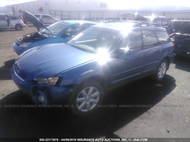 4S4BP62C377322384 - 2007 SUBARU LEGACY OUTBACK 2.5I LIMITED BLUE photo 2