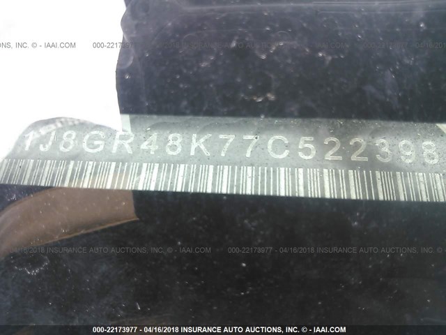 1J8GR48K77C522398 - 2007 JEEP GRAND CHEROKEE LAREDO/COLUMBIA/FREEDOM 黑色 照片 9