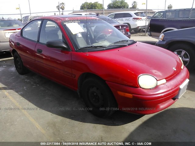 1B3ES47C6WD719067 - 1998 DODGE NEON HIGHLINE/SPORT/LE RED photo 1