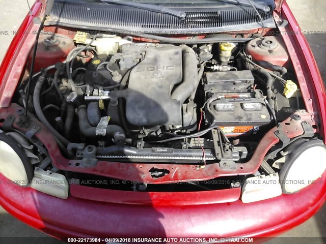 1B3ES47C6WD719067 - 1998 DODGE NEON HIGHLINE/SPORT/LE RED photo 10