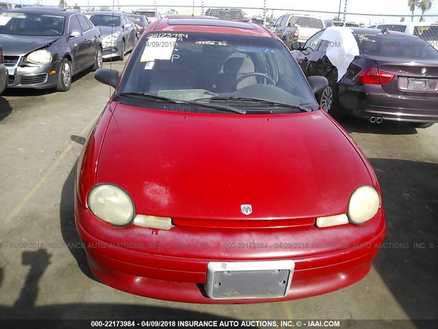 1B3ES47C6WD719067 - 1998 DODGE NEON HIGHLINE/SPORT/LE RED photo 6