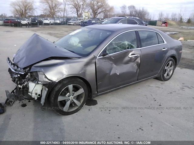 1G1ZC5E14BF335932 - 2011 CHEVROLET MALIBU 1LT ყავისფერი ფოტო 2
