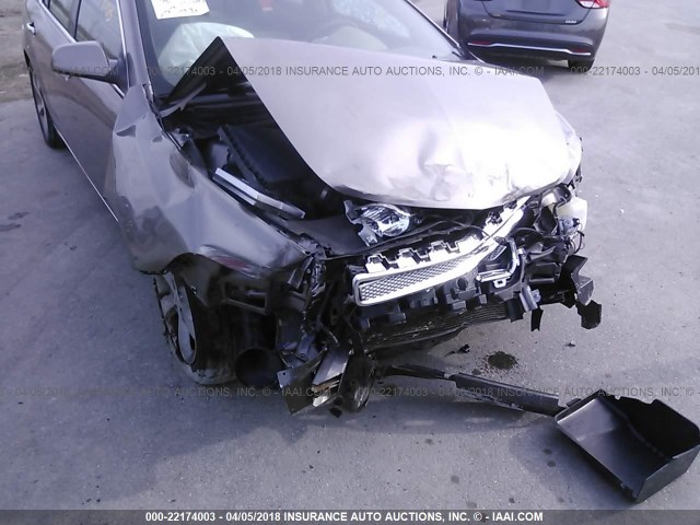 1G1ZC5E14BF335932 - 2011 CHEVROLET MALIBU 1LT ყავისფერი ფოტო 6