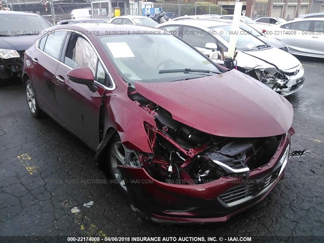 3G1BF6SM6HS544624 - 2017 CHEVROLET CRUZE PREMIER RED photo 1