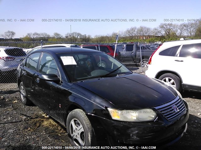 1G8AG52F25Z136495 - 2005 SATURN ION LEVEL 1 BLACK photo 1