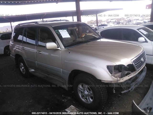 JTJHT00W523520238 - 2002 LEXUS LX 470 GOLD photo 1