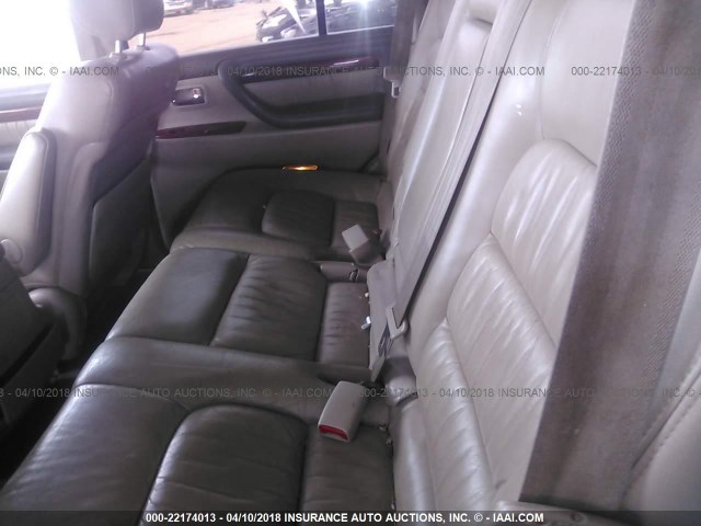 JTJHT00W523520238 - 2002 LEXUS LX 470 GOLD photo 8