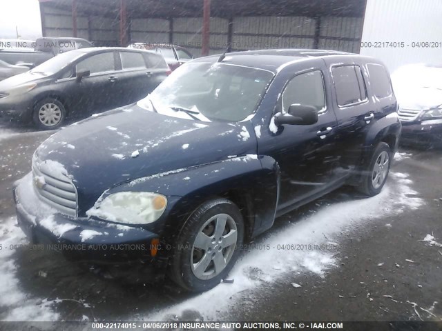 3GNBAADB7AS579917 - 2010 CHEVROLET HHR LS BLUE photo 2