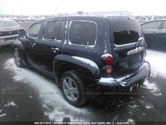 3GNBAADB7AS579917 - 2010 CHEVROLET HHR LS BLUE photo 3