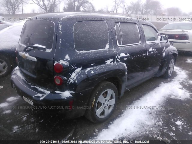 3GNBAADB7AS579917 - 2010 CHEVROLET HHR LS BLUE photo 4