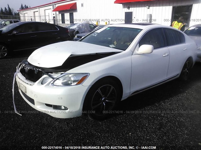 JTHBH96S565007504 - 2006 LEXUS GS GENERATION 200 300 WHITE photo 2