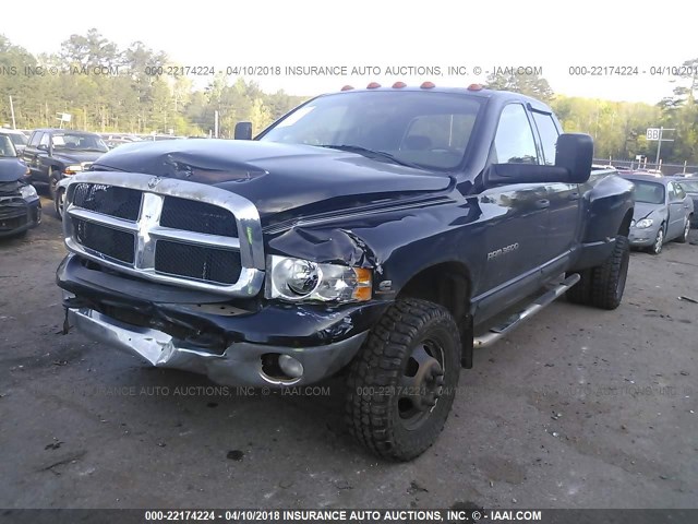 3D7MS48C95G808776 - 2005 DODGE RAM 3500 ST/SLT BLACK photo 2