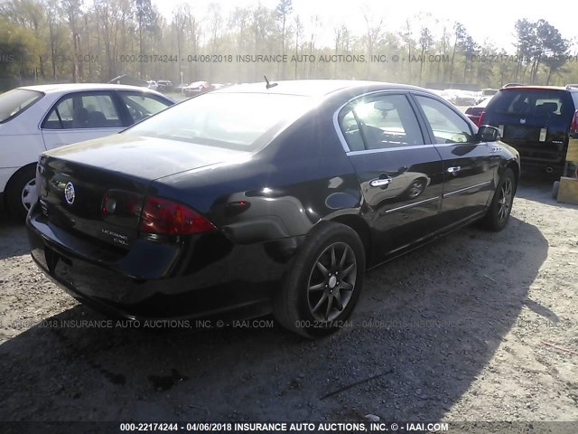 1G4HD57277U170382 - 2007 BUICK LUCERNE CXL BLACK photo 4