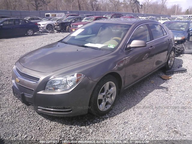 1G1ZC5EB8AF147177 - 2010 CHEVROLET MALIBU 1LT 棕色 照片 2