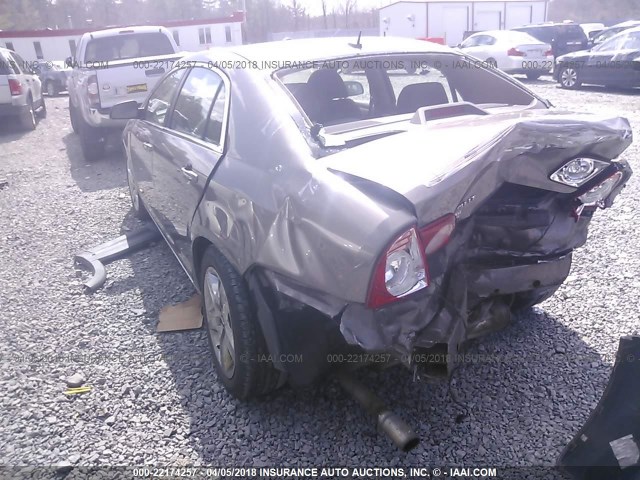 1G1ZC5EB8AF147177 - 2010 CHEVROLET MALIBU 1LT 棕色 照片 3