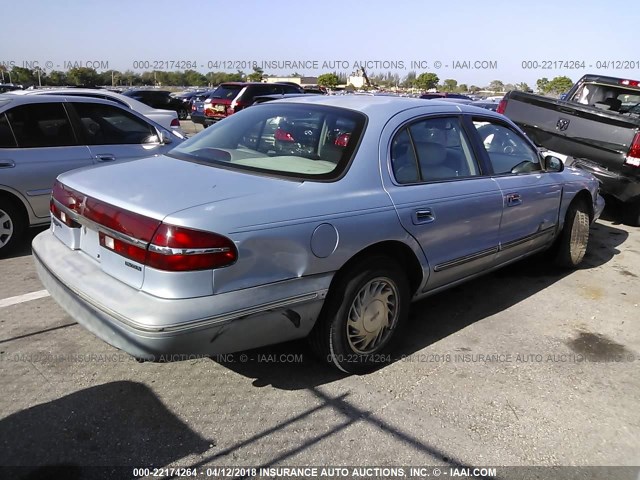 1LNLM97V3VY673862 - 1997 LINCOLN CONTINENTAL  Բաց կապույտ լուսանկար 4