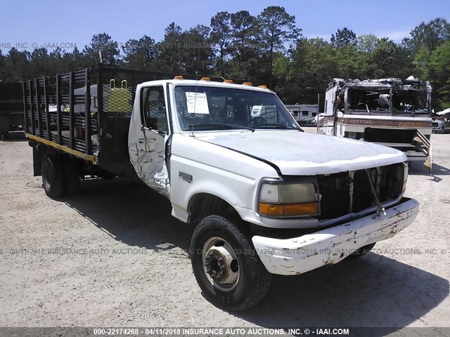 1FDLF47F8TEB66122 - 1996 FORD F450 SUPER DUTY WHITE photo 1