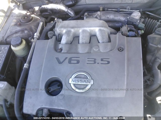 JN1DA31D52T430015 - 2002 NISSAN MAXIMA GLE/GXE/SE SILVER photo 10