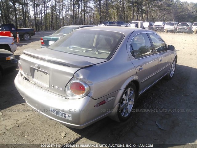 JN1DA31D52T430015 - 2002 NISSAN MAXIMA GLE/GXE/SE SILVER photo 4