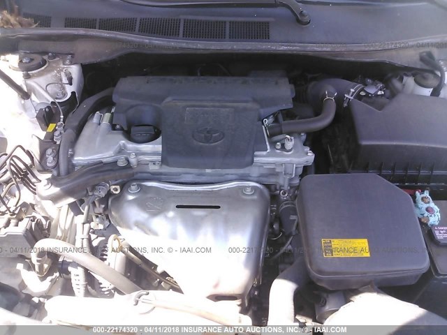 4T1BF1FK0EU743825 - 2014 TOYOTA CAMRY L/SE/LE/XLE 白色 照片 10