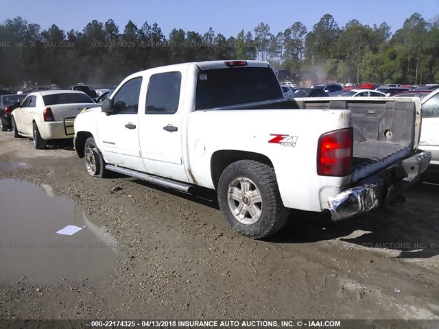 3GCPKSE79CG262951 - 2012 CHEVROLET SILVERADO K1500 LT WHITE photo 3