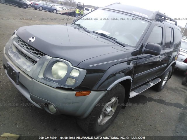 5N1ED28Y14C609582 - 2004 NISSAN XTERRA XE/SE BLACK photo 2