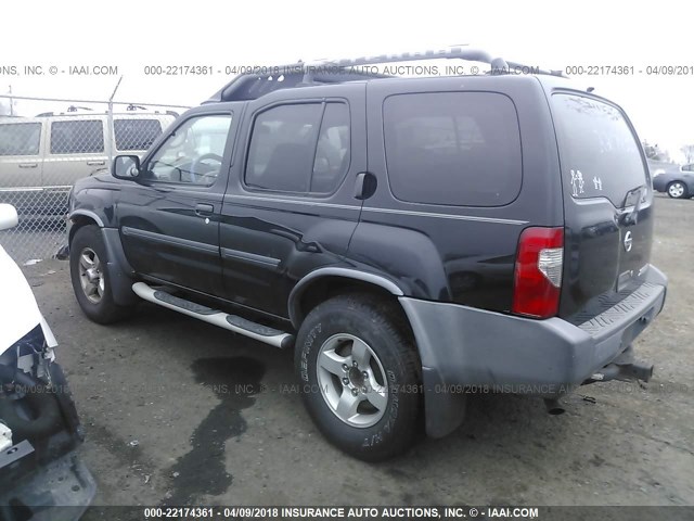 5N1ED28Y14C609582 - 2004 NISSAN XTERRA XE/SE BLACK photo 3