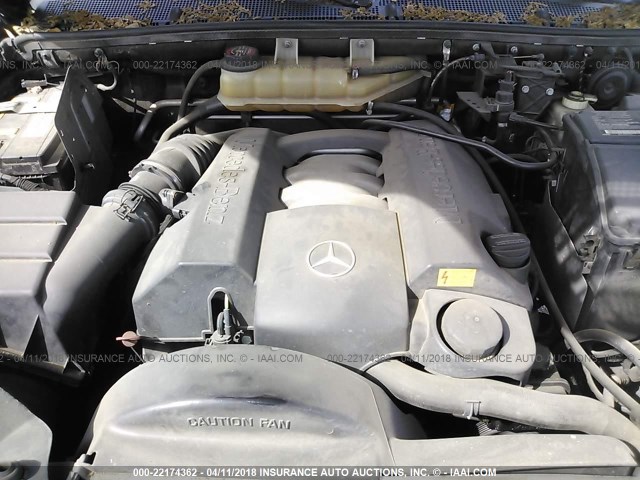 4JGAB54E61A259181 - 2001 MERCEDES-BENZ ML 320 GREEN photo 10