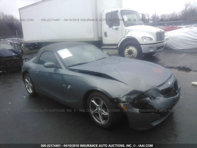 4USBU335X7LW71538 - 2007 BMW Z4 3.0 GRAY photo 1