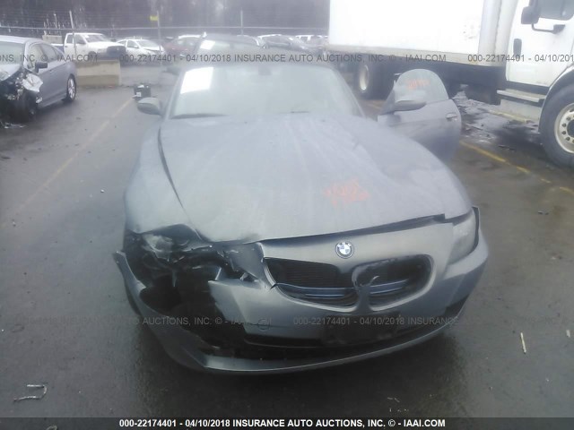 4USBU335X7LW71538 - 2007 BMW Z4 3.0 GRAY photo 6