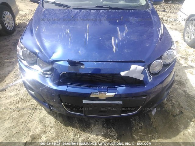 1G1JA5SH6C4187140 - 2012 CHEVROLET SONIC LS BLUE photo 6