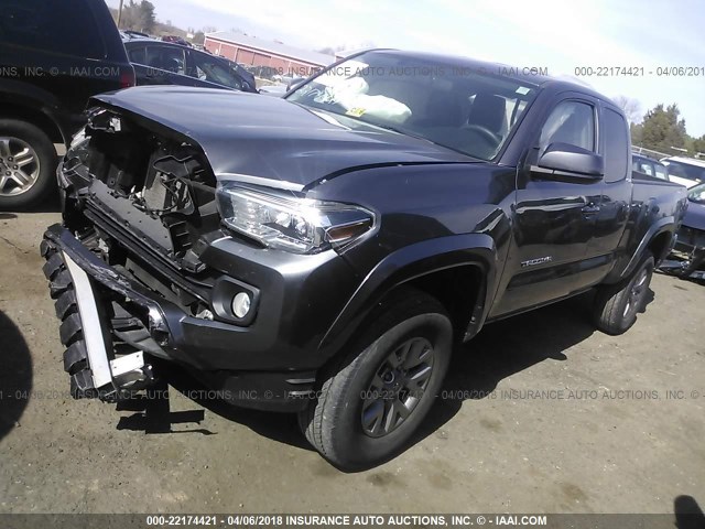 5TFSX5EN1GX045827 - 2016 TOYOTA TACOMA ACCESS CAB/SR/SR5 灰色 照片 2