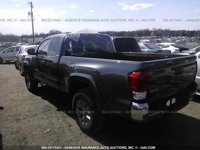 5TFSX5EN1GX045827 - 2016 TOYOTA TACOMA ACCESS CAB/SR/SR5 灰色 照片 3