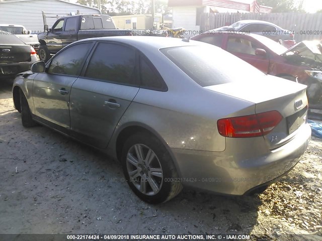 WAUJF78K99N068957 - 2009 AUDI A4 PREMIUM PLUS GRAY photo 3