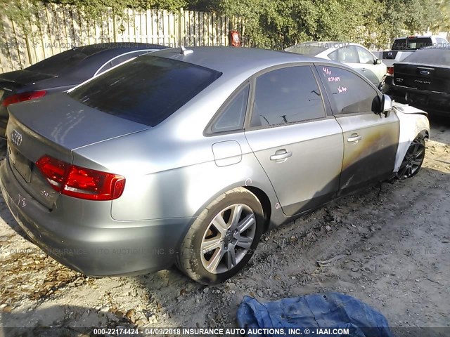 WAUJF78K99N068957 - 2009 AUDI A4 PREMIUM PLUS GRAY photo 4