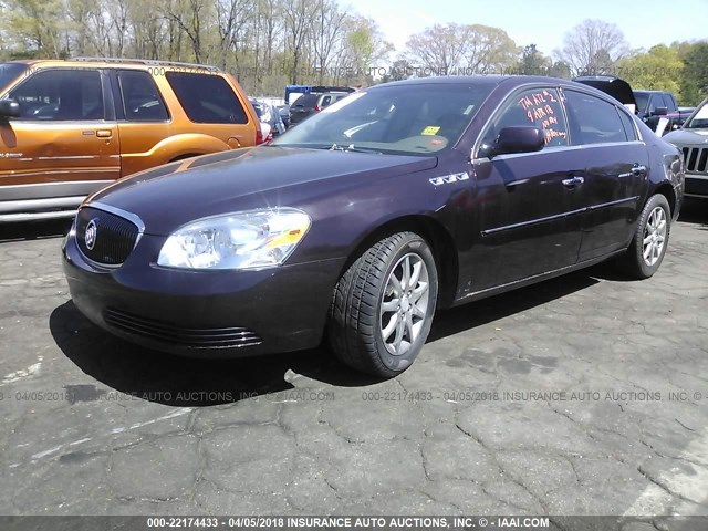 1G4HD57228U200132 - 2008 BUICK LUCERNE CXL PURPLE photo 2