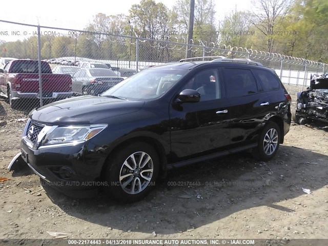 5N1AR2MN6EC686428 - 2014 NISSAN PATHFINDER S/SV/SL/PLATINUM BLACK photo 2